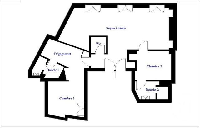 Appartement à vendre - 4 pièces - 57.03 m2 - PARIS - 75006 - ILE-DE-FRANCE - Century 21 Alpha Saint-Germain