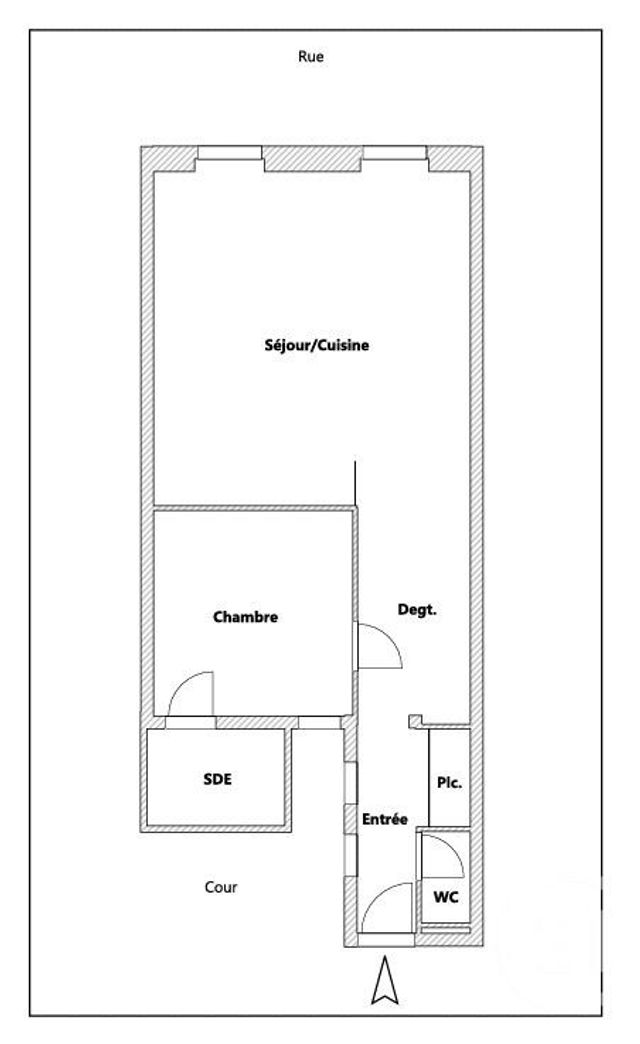 Appartement F2 à vendre - 2 pièces - 50.73 m2 - PARIS - 75002 - ILE-DE-FRANCE - Century 21 Alpha Saint-Germain